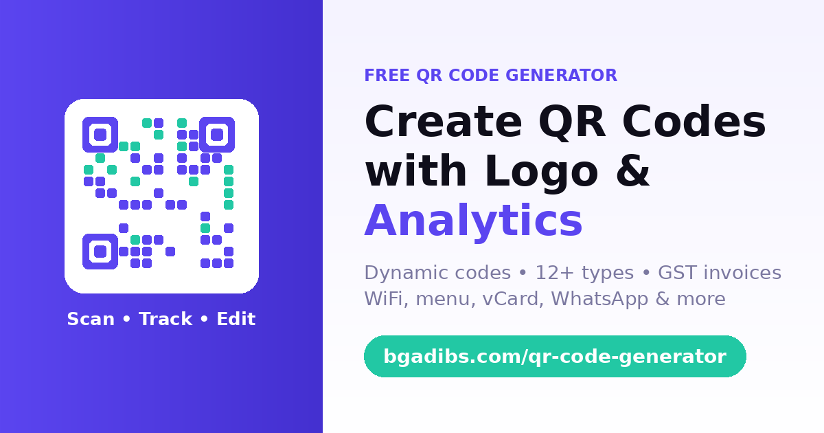 Free QR Code Generator Online | Create QR Codes with Logo & Analytics